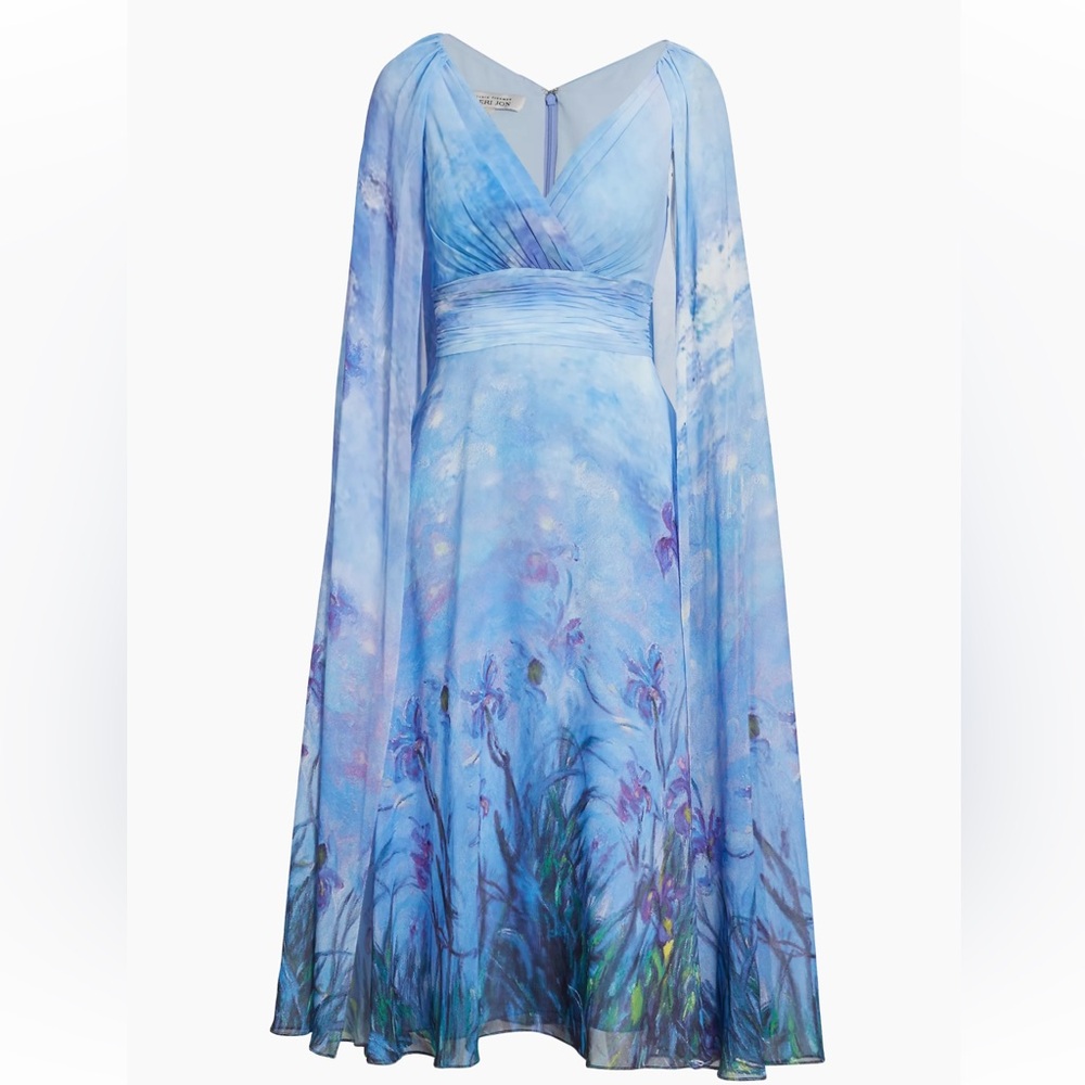 Wispy chiffon midi-dress
